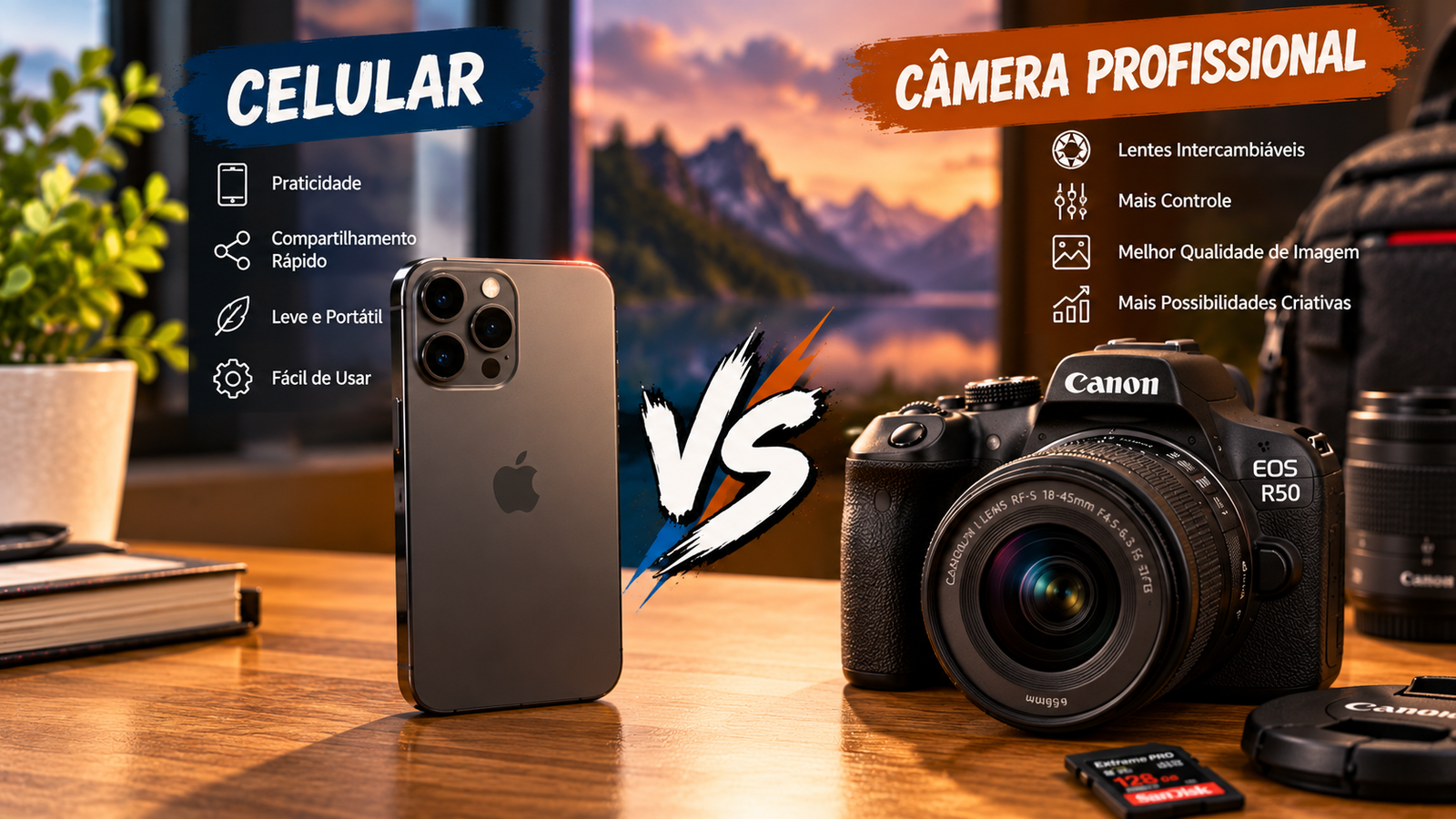 Câmera Profissional ou Celular: Quando Vale a Pena Investir?