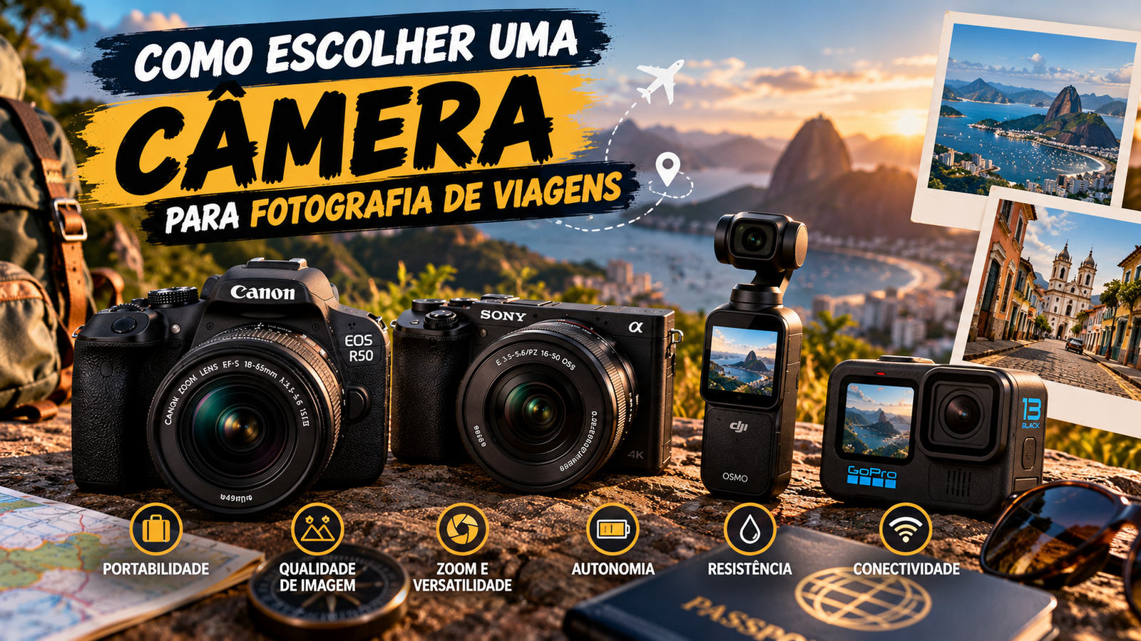 Como Escolher uma Câmera para Fotografia de Viagens