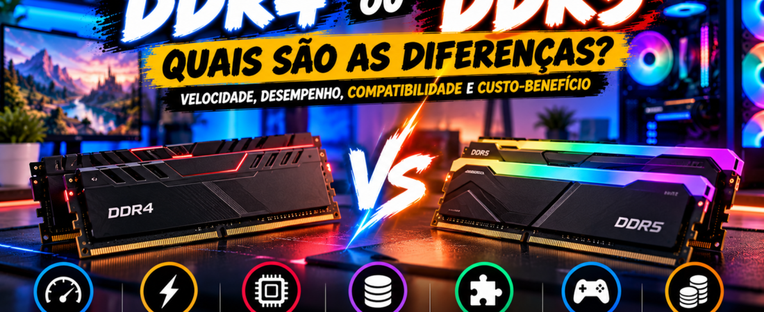 DDR4 ou DDR5: Quais São as Diferenças?