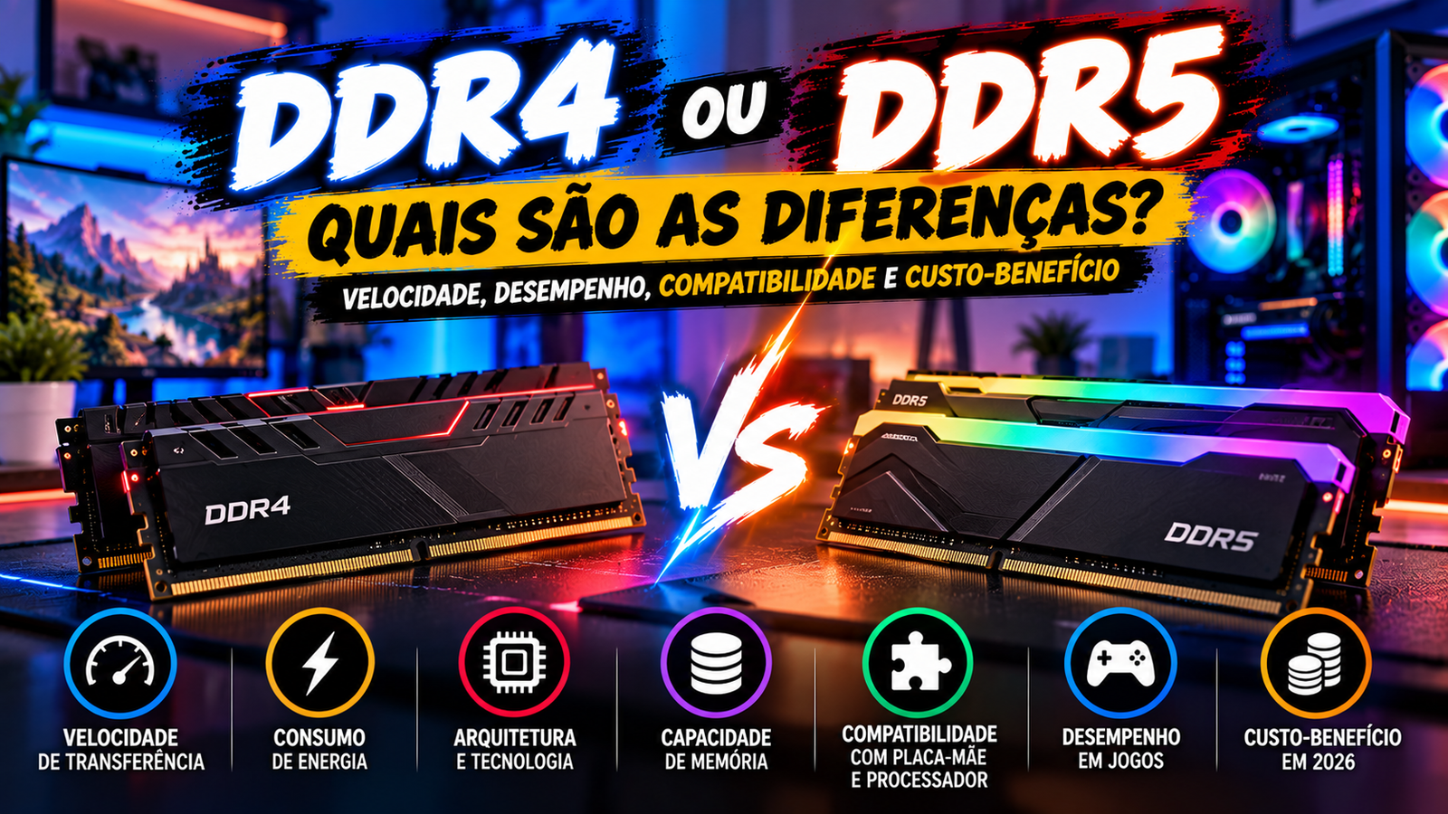 DDR4 ou DDR5: Quais São as Diferenças?