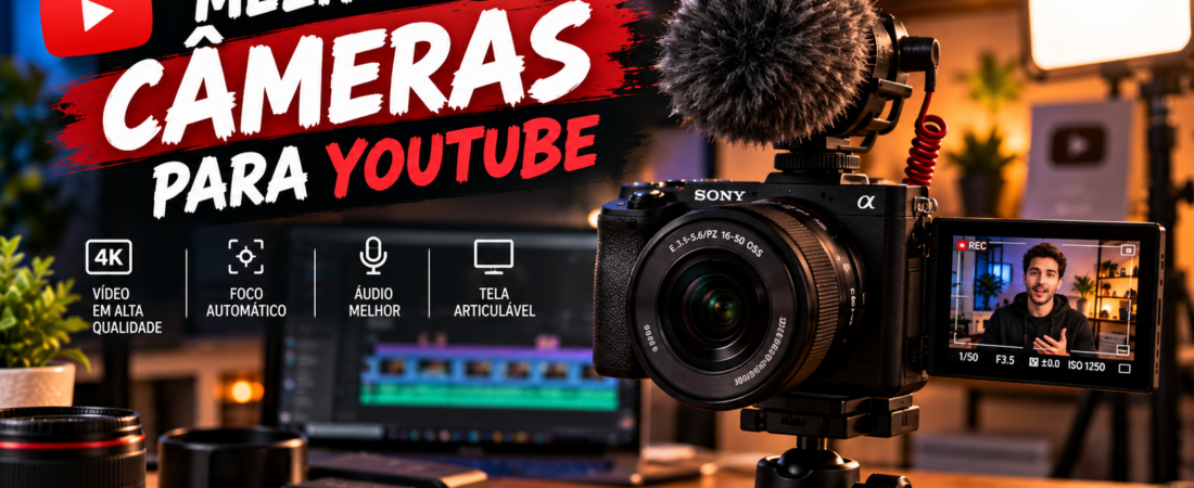 Melhores Câmeras para YouTube em 2026: Como Escolher a Ideal?