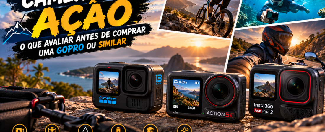 Câmeras de Ação: O Que Avaliar Antes de Comprar uma GoPro ou Similar