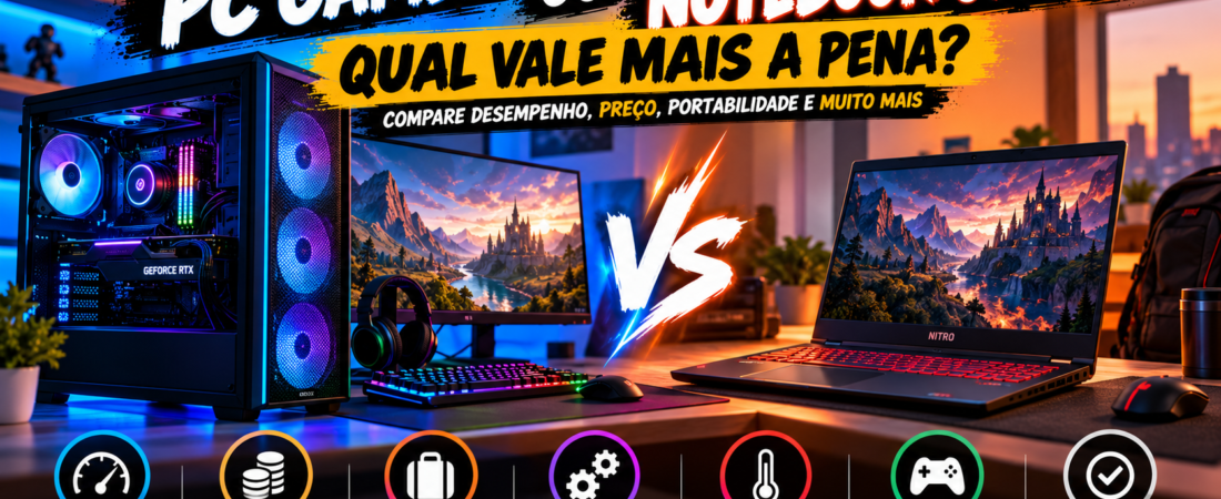 PC Gamer ou Notebook Gamer: Qual Vale Mais a Pena?