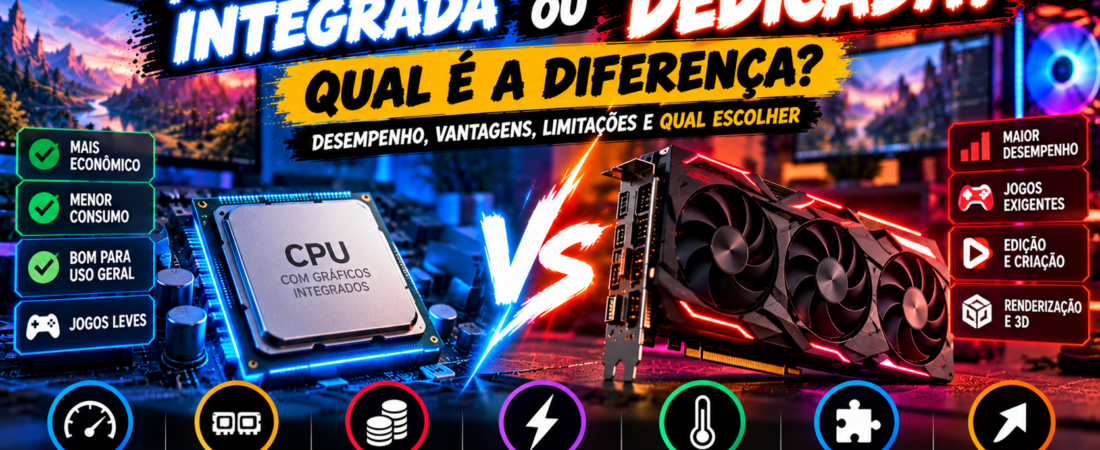 Placa de Vídeo Integrada ou Dedicada: Qual é a Diferença?