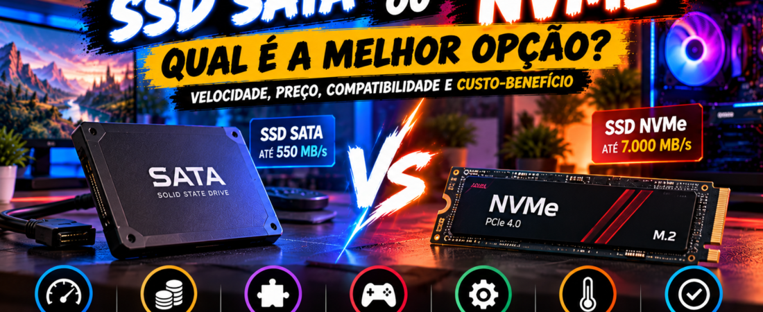 SSD SATA ou NVMe: Qual é a Melhor Opção?